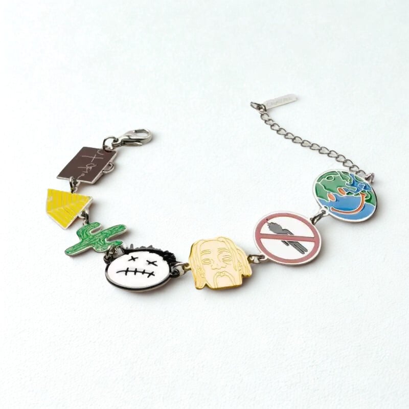 Rager World Bracelet – Gold & Neon Edition