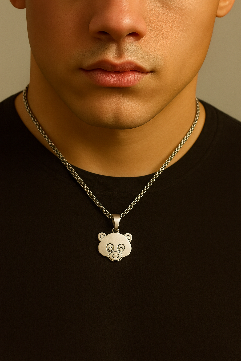 College Dropout Bear Necklace